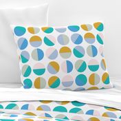 half circles in turquoise by Pippa Shaw