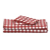 gingham 1in dark red