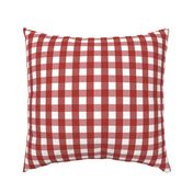 gingham 1in dark red