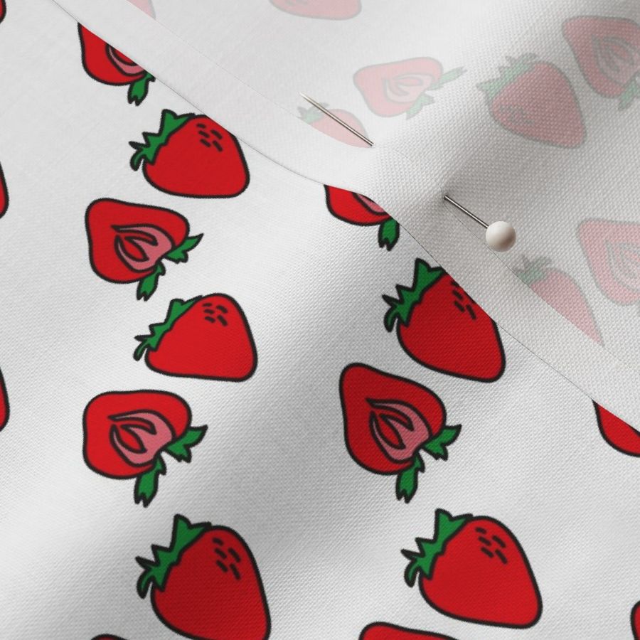 strawberry stairs Fabric | Spoonflower