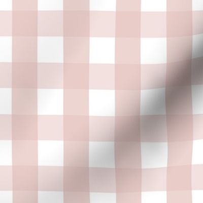 gingham 1in dusty pink