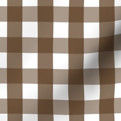 gingham 1in brown