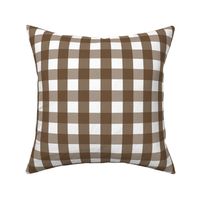 gingham 1in brown