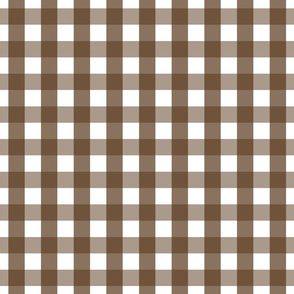 gingham 1in brown