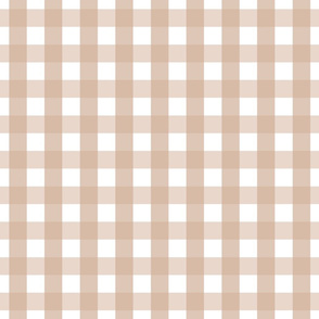 gingham 1in toasted nut