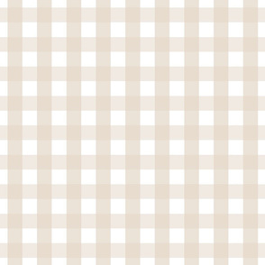 gingham 1in sand