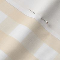 gingham 1in ivory