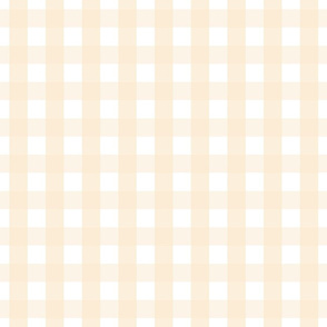 gingham 1in ivory