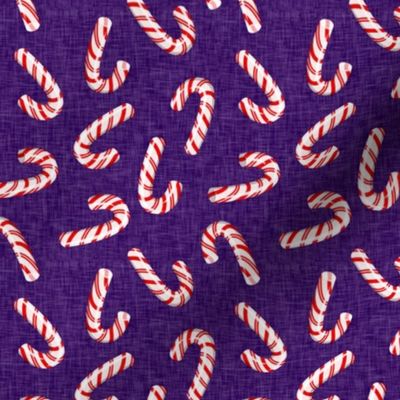 candy canes on purple - LAD19