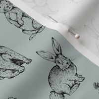 Sketch Bunnies // Misty Blue