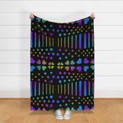 RAINBOW in the NIGTH - Eight gore skirt