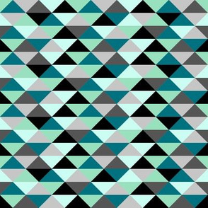  Teal  Mint Triangles