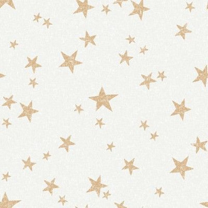 stars fabric - wheat - sfx1225 - star fabric, nursery fabric, baby fabric, simple fabric, minimal fabric, baby design