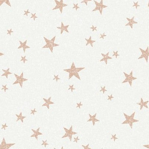 stars fabric - almond - sfx1213 - star fabric, nursery fabric, baby fabric, simple fabric, minimal fabric, baby design