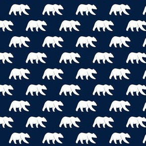 (small scale) bear on navy || the bear creek collection  C19BS