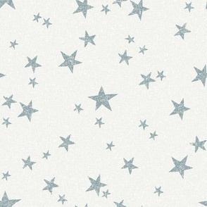 stars fabric - slate - sfx4408 - star fabric, nursery fabric, baby fabric, simple fabric, minimal fabric, baby design