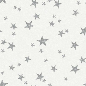 stars fabric - dove - sfx1501 - star fabric, nursery fabric, baby fabric, simple fabric, minimal fabric, baby design