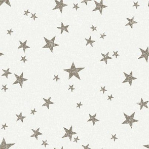 stars fabric - fossil - sfx1110 - star fabric, nursery fabric, baby fabric, simple fabric, minimal fabric, baby design