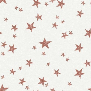 stars fabric - clay - sfx1441 - star fabric, nursery fabric, baby fabric, simple fabric, minimal fabric, baby design