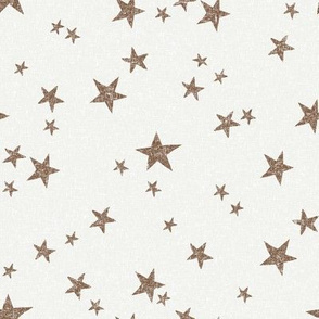 stars fabric - toffee - sfx1033 - star fabric, nursery fabric, baby fabric, simple fabric, minimal fabric, baby design