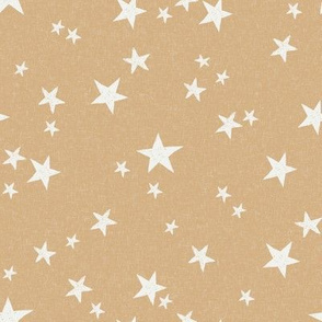 nursery stars fabric - wheat sfx1225 - star fabric, stars fabric, kids fabric, bedding fabric, nursery fabric - terracotta trend