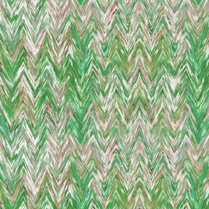 Painted Chevron, green