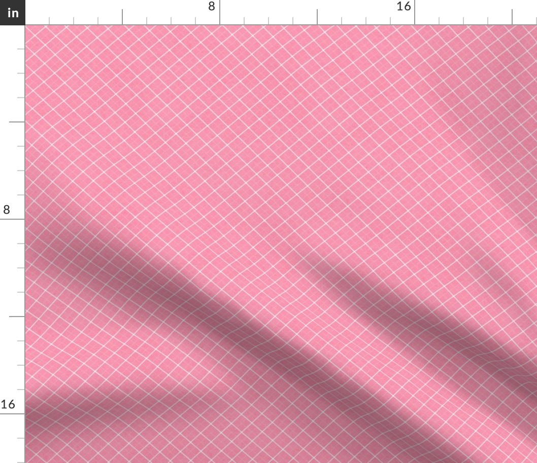 Sleepy Series Pink Tattersall Mid-tone Ditsy