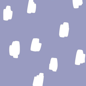 jumbo // scattered marks white on sweet lavender purple