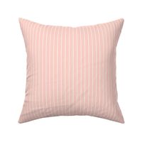 Pencil Stripes in Blush and White