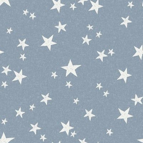 nursery stars fabric - denim sfx4013 - star fabric, stars fabric, kids fabric, bedding fabric, nursery fabric - terracotta trend