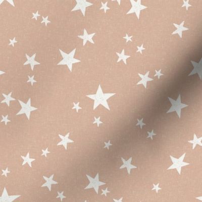 nursery stars fabric - almond sfx1213 - star fabric, stars fabric, kids fabric, bedding fabric, nursery fabric - terracotta trend