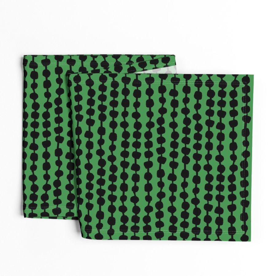 Rows of Dots - Kelly Green/Black by Andrea Lauren