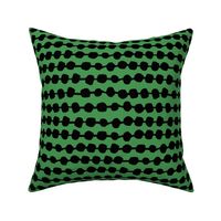 Rows of Dots - Kelly Green/Black by Andrea Lauren