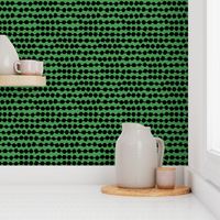 Rows of Dots - Kelly Green/Black by Andrea Lauren