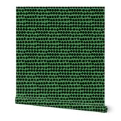 Rows of Dots - Kelly Green/Black by Andrea Lauren