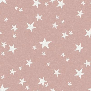 nursery stars fabric - rose sfx1512 - star fabric, stars fabric, kids fabric, bedding fabric, nursery fabric - terracotta trend