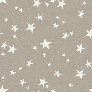nursery stars fabric - taupe sfx0906 - star fabric, stars fabric, kids fabric, bedding fabric, nursery fabric - terracotta trend