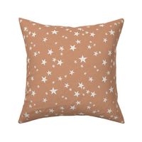 nursery stars fabric - sandstone sfx1328 - star fabric, stars fabric, kids fabric, bedding fabric, nursery fabric - terracotta trend