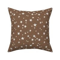 nursery stars fabric - toffee sfx1033 - star fabric, stars fabric, kids fabric, bedding fabric, nursery fabric - terracotta trend