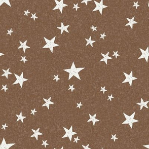 nursery stars fabric - toffee sfx1033 - star fabric, stars fabric, kids fabric, bedding fabric, nursery fabric - terracotta trend