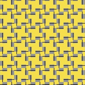 Pantone 2021 Yellow and Gray Connected Rectangles Geometric