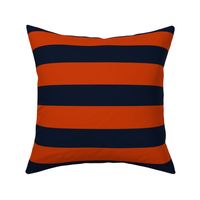 2 Inch Bias Tape Stripes in Orange and Navy Blue