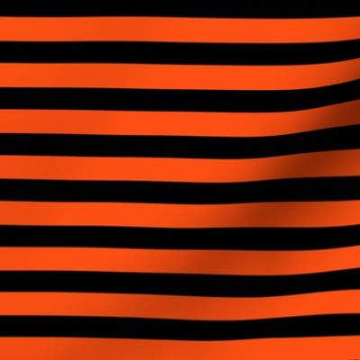 Orange and Black Halloween Horizontal Stripes