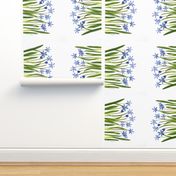 double sided wildfowers with hyssop tea towel for roostery