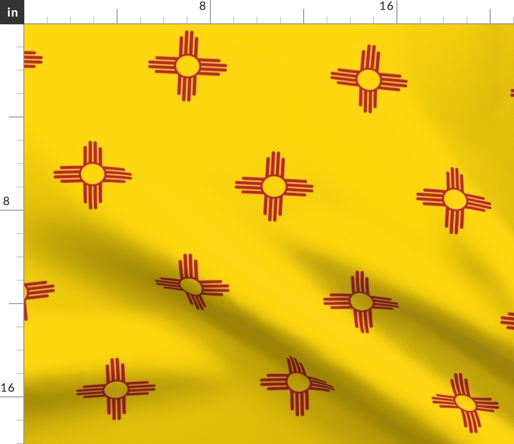 New Mexico State Flag Pattern