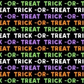 (small scale) trick or treat - multi green and purple - halloween - LAD19BS