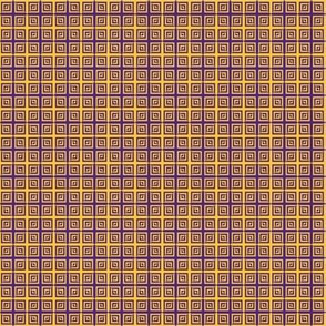 Small Scale Squares in Purple Gold