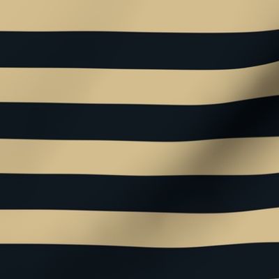 Horizontal Stripes in Gold and Black