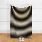 Horizontal Stripes in Gold and Black