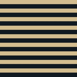 Horizontal Stripes in Gold and Black